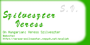 szilveszter veress business card